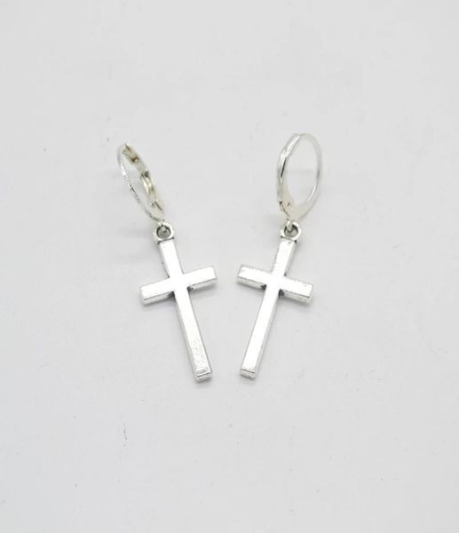 

new fashion cross charm pendant cartilage drop dangle earrings punk jewelry cool women girl friendship gifts1599897, Golden
