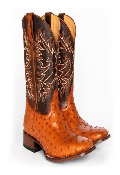 

vertvie women midcalf boots vintage pu leather embroidery western cowboy boots slip on winter casual shoes pointed toe1960942, Black