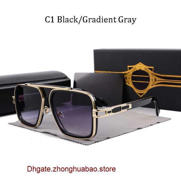 

9a csual dita sunglasses for sunmmer 2023 vintage square womens sun glasses fashion designer shades luxury golden frame uv400 gra with gift, White;black