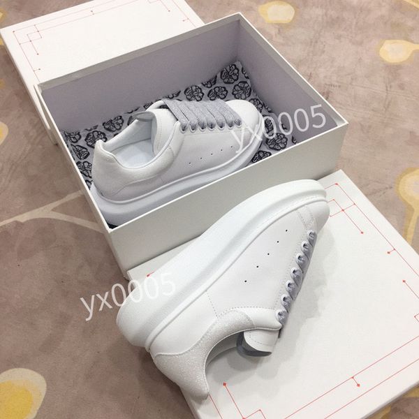 

new women brand designer quality flat sneaker casual shoes leather white letter overlays fashion platform sneakers2023, Black
