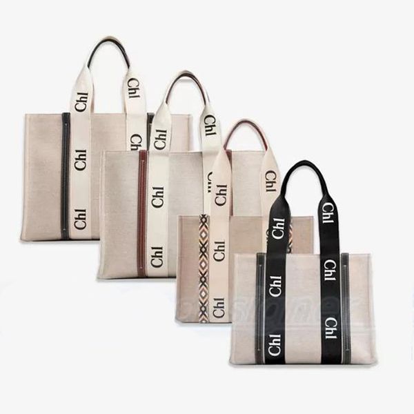 

women handbags woody tote shopping bag handbag canvas fashion linen large beach bags luxury designer travel crossbody shoulder wallet purses