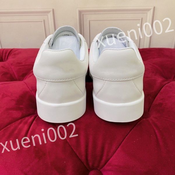 

new luxury designer sneakers men and womens casual shoes fashion white genuine leather flat sports skate shoe, Black