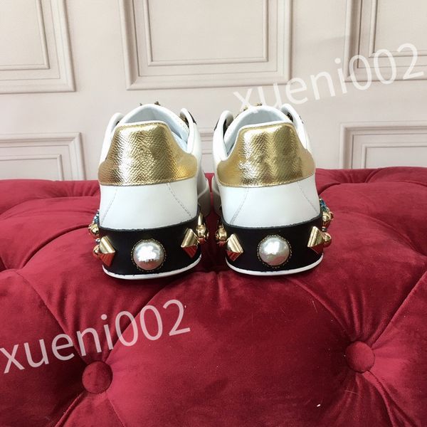 

luxurys designer men causal shoes fashion woman leather lace up platform sole sneakers white black mens women's