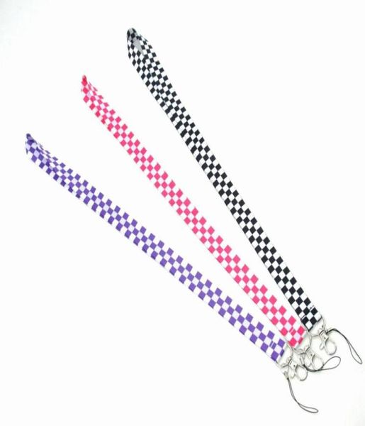 

whole 20pcslot lattice neck strap lanyard for key id card phone straps usb badge holder neck strap hang rope1253071, Silver