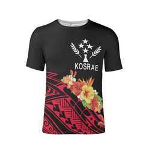 

custom flag kosrae full designer print tshirt samoan polynesian tribal pacific island plus size xl men's tshirt short sleeve qv, White;black