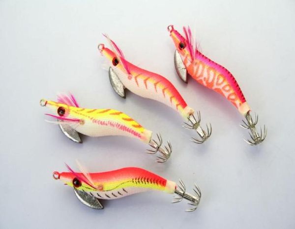 

lot 10 squid jigs cuttlefish size20 lure fishing 8cm01235124374