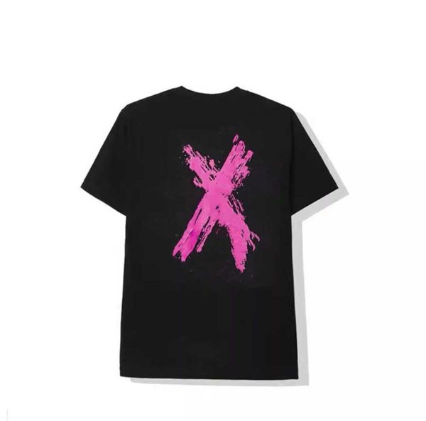 

men's t shirts fashion assc anti social club cross print t-shirt casual couple short motion design 652ess, White