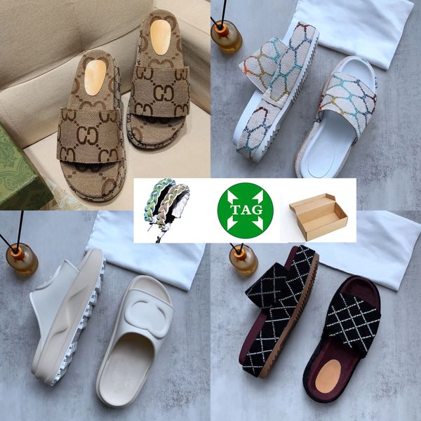 

2023 designer sandals luxury g sandals women g slippers famous slipper designer slides oran sandal summer rubber mens sipper size 35-45, Black