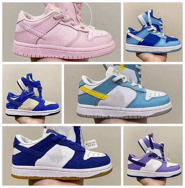 

2023 designer kids baby shoes for boys girls sports black white chunky low cows trainers boy and girl athletic outdoor sneakers new youth ba