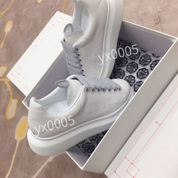

new women brand designer quality flat sneaker casual shoes leather white letter overlays fashion platform sneakers, Black