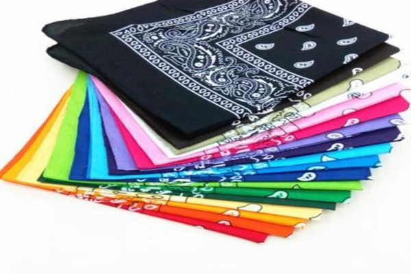

5454cm cotton novelty double sided print paisley bandanas cowboy bandana handkerchiefs paisley print head wrap scarf fhd117143057, Blue;gray