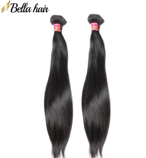 

malaysian peruvian indian hair bundles wefts human virgin hair extensions silky straight weave4688606, Black