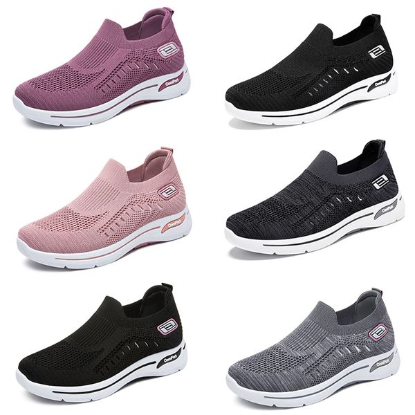 

men's shoes spring new flying weaving casual sports shoes breathable and comfortable couple casual shoes 024, Black