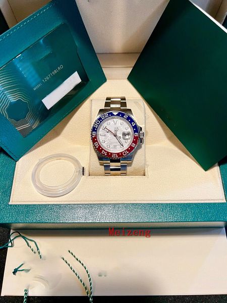 

luxury wristwatch brand new men's automatic watches new feb 2023 gmt i, Slivery;golden