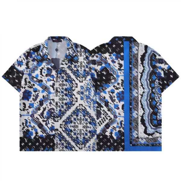 

new designer shirt men's fashion letter printing bowling shirt casual shirt men's short sleeve hawaiian shirt business, White;black