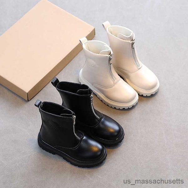 

sneakers vintage casual boots black beige platform kids boots for girls baby boys shoes winter new children boot fashion boot, Black;red