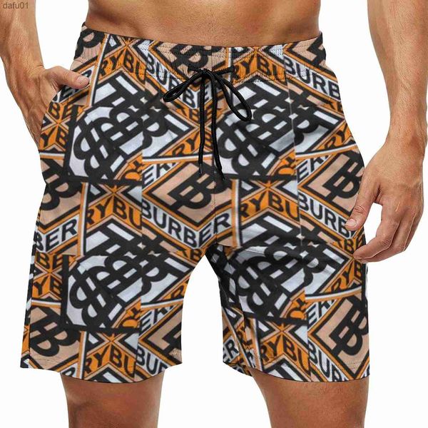 

summer mens shorts mix brands designers fashion board short gym mesh sportswear quick drying swimwear printing man clothing swim beach pants, White;black
