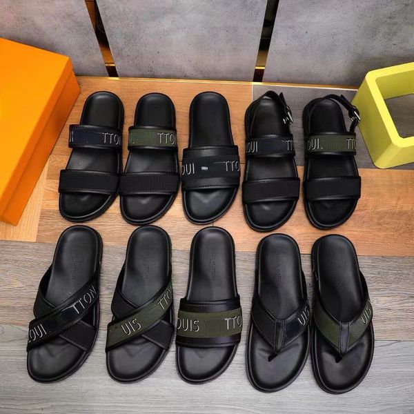 

flip-flops vietnamese flip-flops op02 men's thai sandals all-match casual korean version cross beach shoes cowhide men, Black