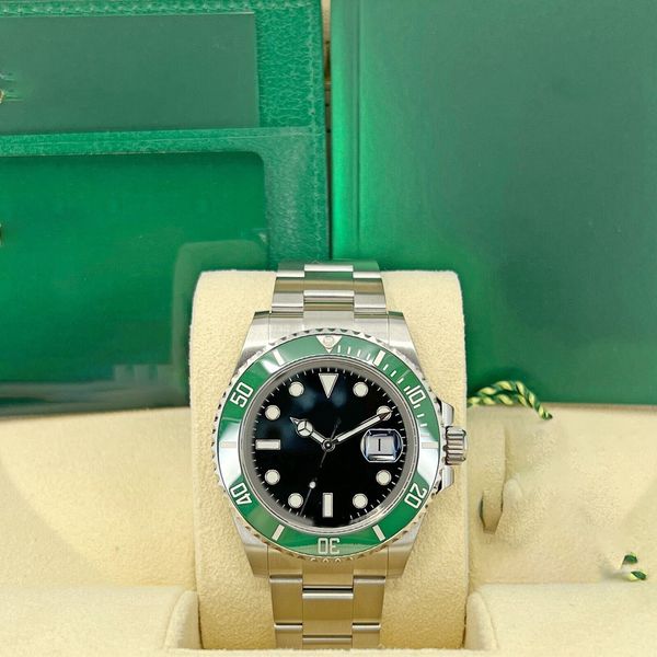 

41mm kermit starbucks 126610lv, complete -fashion brand automatic waterproof sapphire men's watch, Slivery;brown