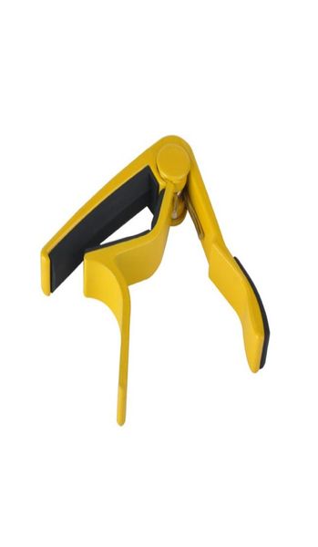 

whole new aluminium alloy guitar capo guitar accessories yellow1215262