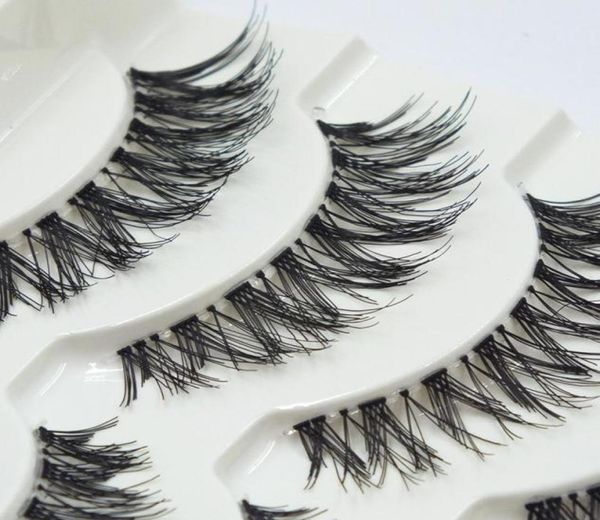 

crisscross messy false eyelashes 5 pairs long thick black natural handmade fake lashes extension eye lash makeup beauty4909891