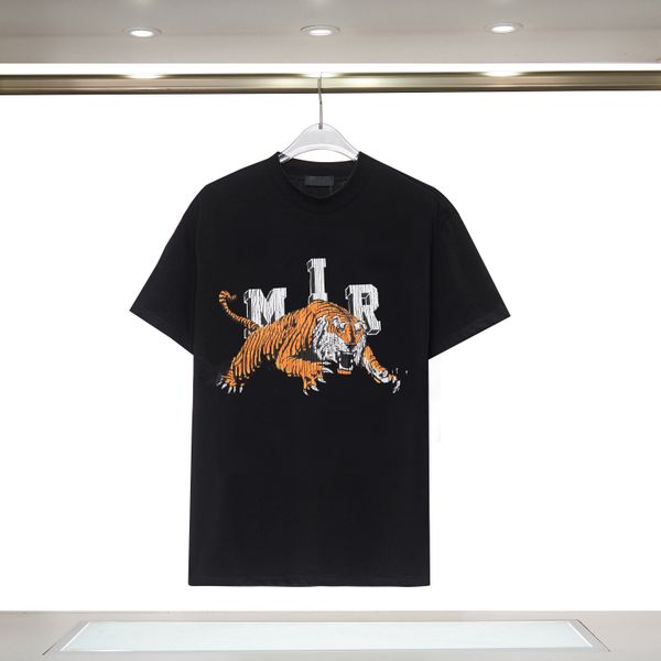 

men's designer stylist t shirts fashion letter tiger print t-shirts mens women hip hop streetwear short sleeved cotton tee shirt s-3xl, White;black