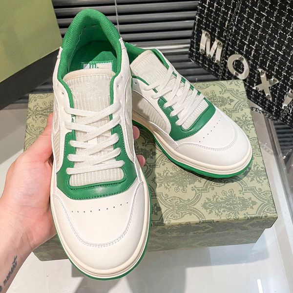 

designer time out sneakers embossed leather casual shoes green white pink fashion women sneaker platform trainers chaussures rubber outsole, Black