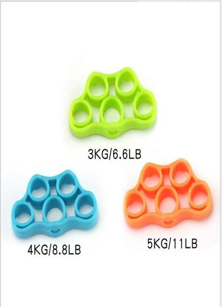

fitness equipments yoga finger band resistance bands hand stretcher exerciser grip strength wrist exercise finger trainer 6 color2640548