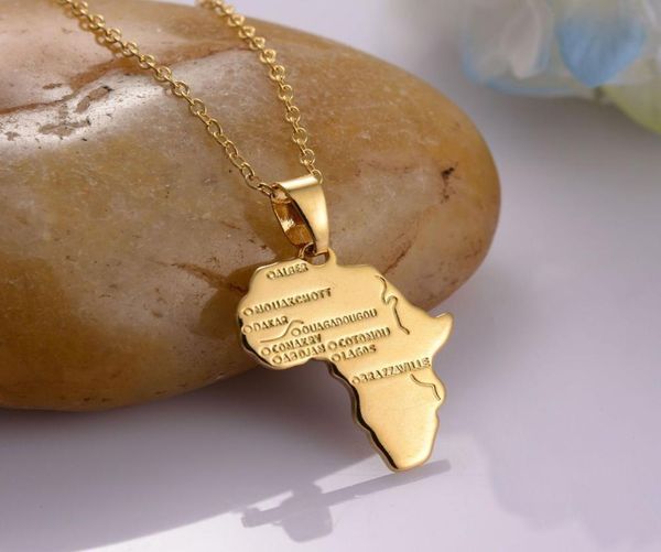

new fashion wonderful africa map necklace jewelry silver gold plated african country pendant necklace gift 4948688