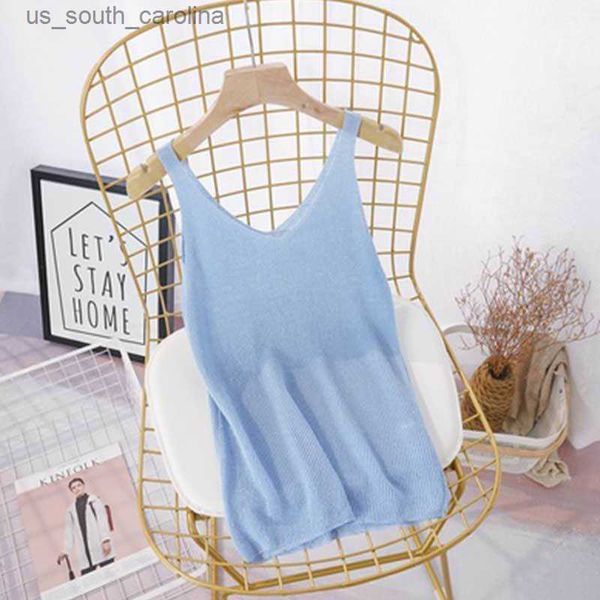 

camis 2020 new summer women spaghetti strap v neck tank female sleeveless satin silky camisole s-2xl vest camis z61 l230522, White