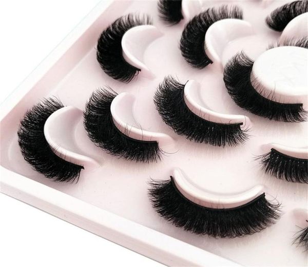 

false eyelashes pairs d curl 15mm russian lashes 6d faux mink reusable fluffy volume strips extensionsfalse5029098