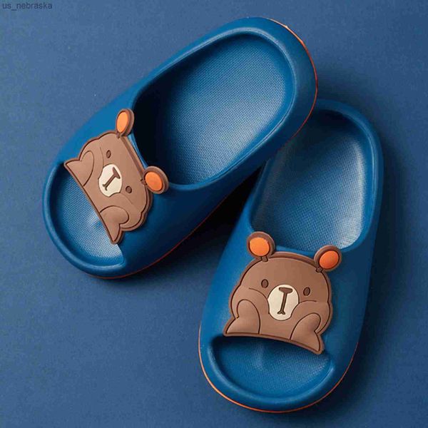 

toddler character house shoes bear summer girls slippers shoes cartoon toddler children boys baby platform sandals for girls l230518