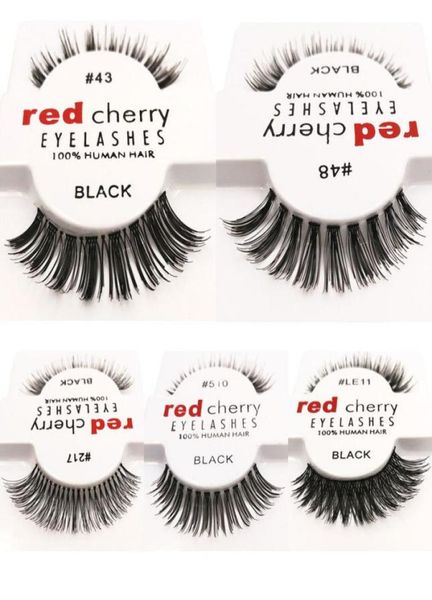 

12pcslot 10 styles red cherry false eyelashes fake eye lashes new package long makeup beauty tools eyelash extension7905972