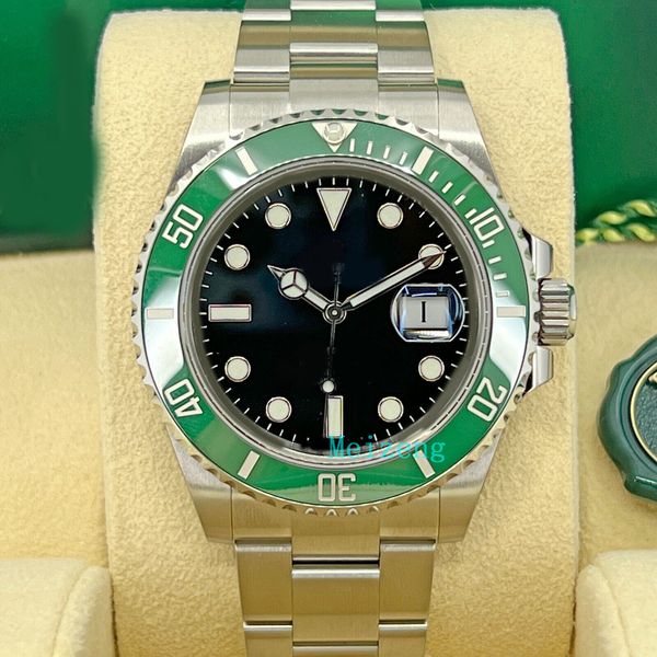 

luxury wristwatch brand new men's automatic watches 41mm kermit starbucks 126610lv, complete, Slivery;brown