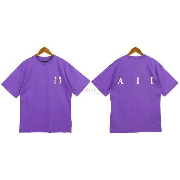 

23ss summer mens amr tshirts men short sleeve shirt embroidery colorful splash ink graffiti alphabet slogan print high street tshirt 8ogzz, White;black