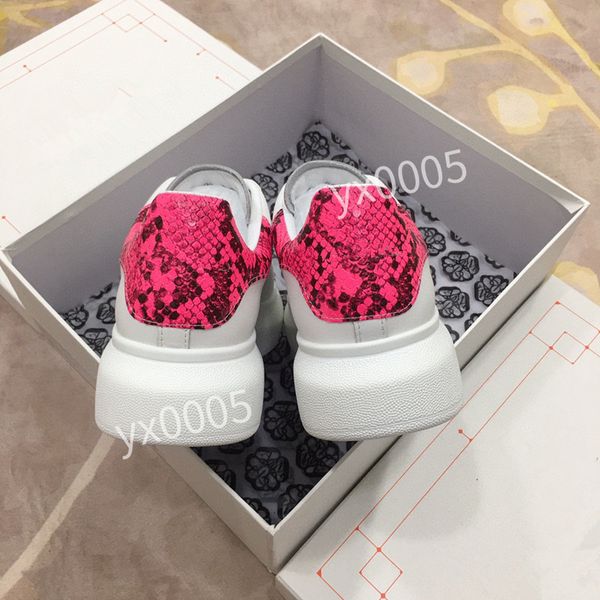 

new brand designer flat sneaker casual shoes leather white letter overlays fashion platform sneakers2023, Black