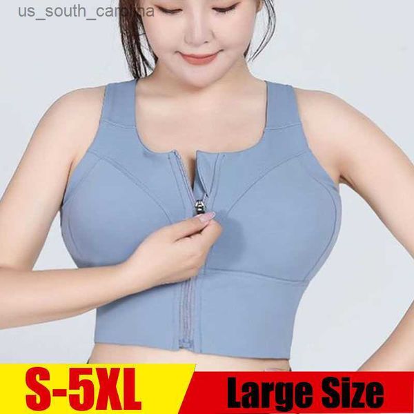 

camis cloud rise fitness sports bra for big laides women high support s-5xl underwear home yoga tank plus size vest running shirt l230522, White
