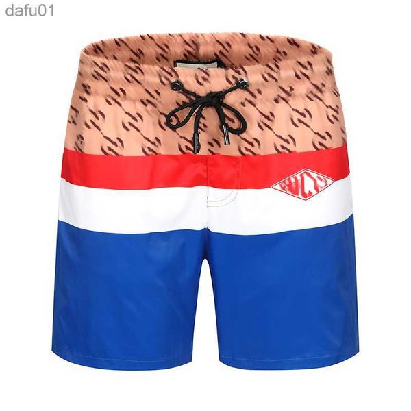 

fashion mens shorts quick drying swimwear printing 22ss summer board beach pants men swim short l230520, White;black