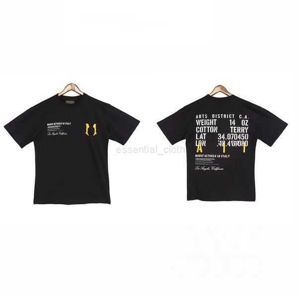 

23ss summer mens amr tshirts men short sleeve shirt embroidery colorful splash ink graffiti alphabet slogan print high street tshirt 3971ne, White;black