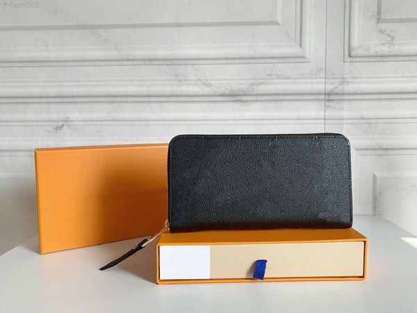 

original luxurys designers wallets purse fashion monogrames embossing emilie zippy wallet classic zipper pocket pallas bag card holder purse