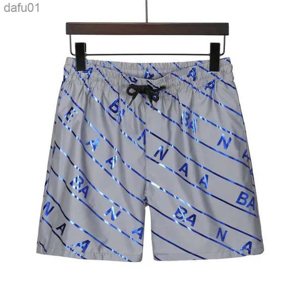 

summer mens shorts designer sports quick drying men beach pants black and white letter print short l230520, White;black