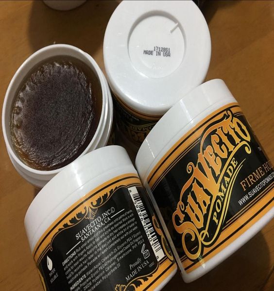 

113ml suavecito pomade hair waxes strong style restoring pomade hair gel style tools firme hold big skeleton slicked back hair oil7244166