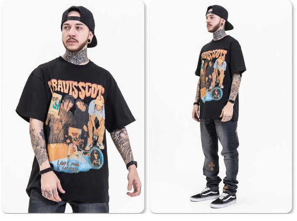 

men hip shirt hop t custom cotton plain tee with silk screen printing oversize vintage washed acid wash tshirts pe, White;black