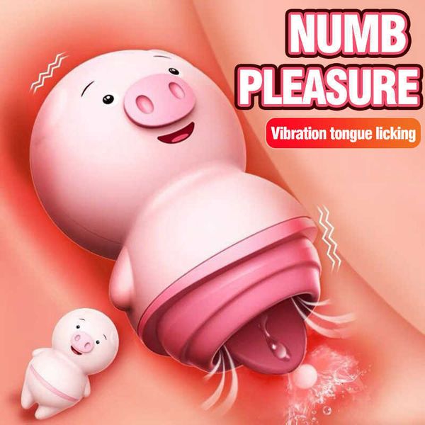

toy massager tongue licking vibrators for women clitoris stimulator vaginal clit nipple sucker massager piggy shaped toys