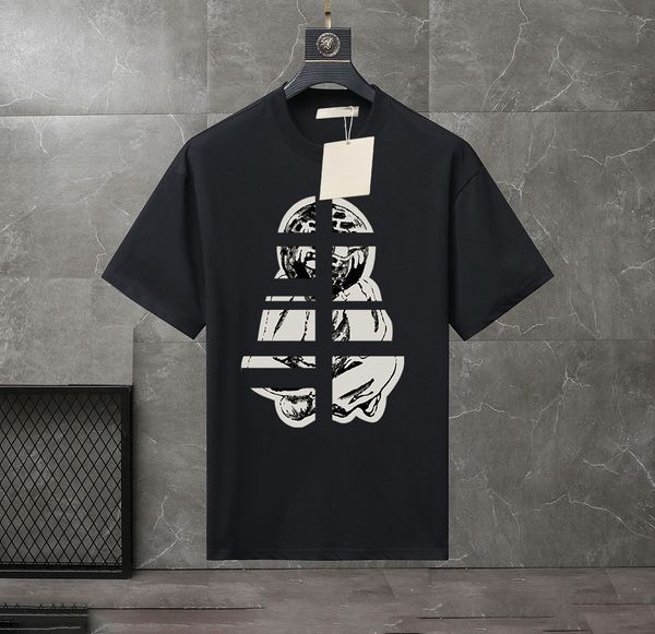 

2023 summer men's and women's fashion and leisure brand temperament joker soft cartoon letter printed t-shirt size xs-4xl#sl24, White;black