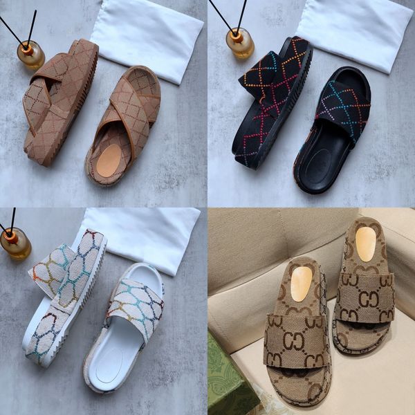 

2023 designer sandals gc slides sandals women platform g slippers popular thick bottom famous slipper designer slides oran sandal mens sippe, Black