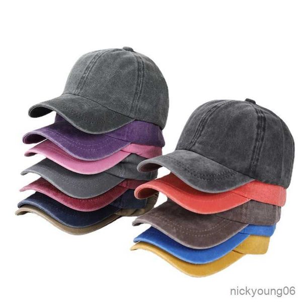 

hair accessories vintage washed cotton baseball cap for children adjustable sun hat solid color boys girls visor caps, Slivery;white