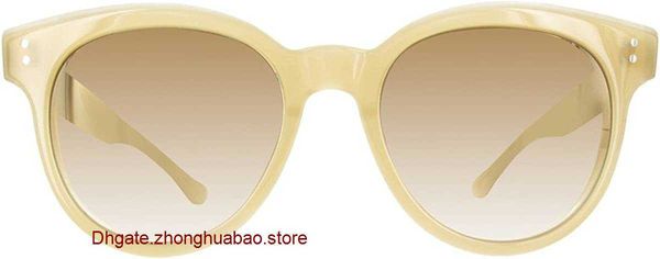 

original luxury dita sunglasses online store sunspot 2023028-c-brn-53 light brown crystal cream 53mm with gift box, White;black