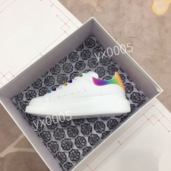 

mens brand designer quality flat sneaker casual shoes leather white letter overlays fashion platform sneakers2023, Black