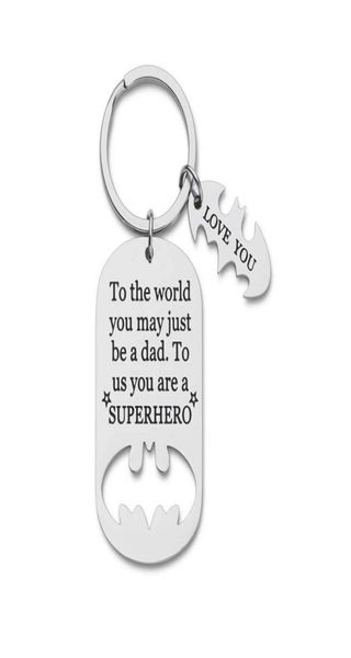 

stainless steel key chain father039s day creative giftsto the world you may just be a dad keychain daddy key rings2580750, Slivery;golden